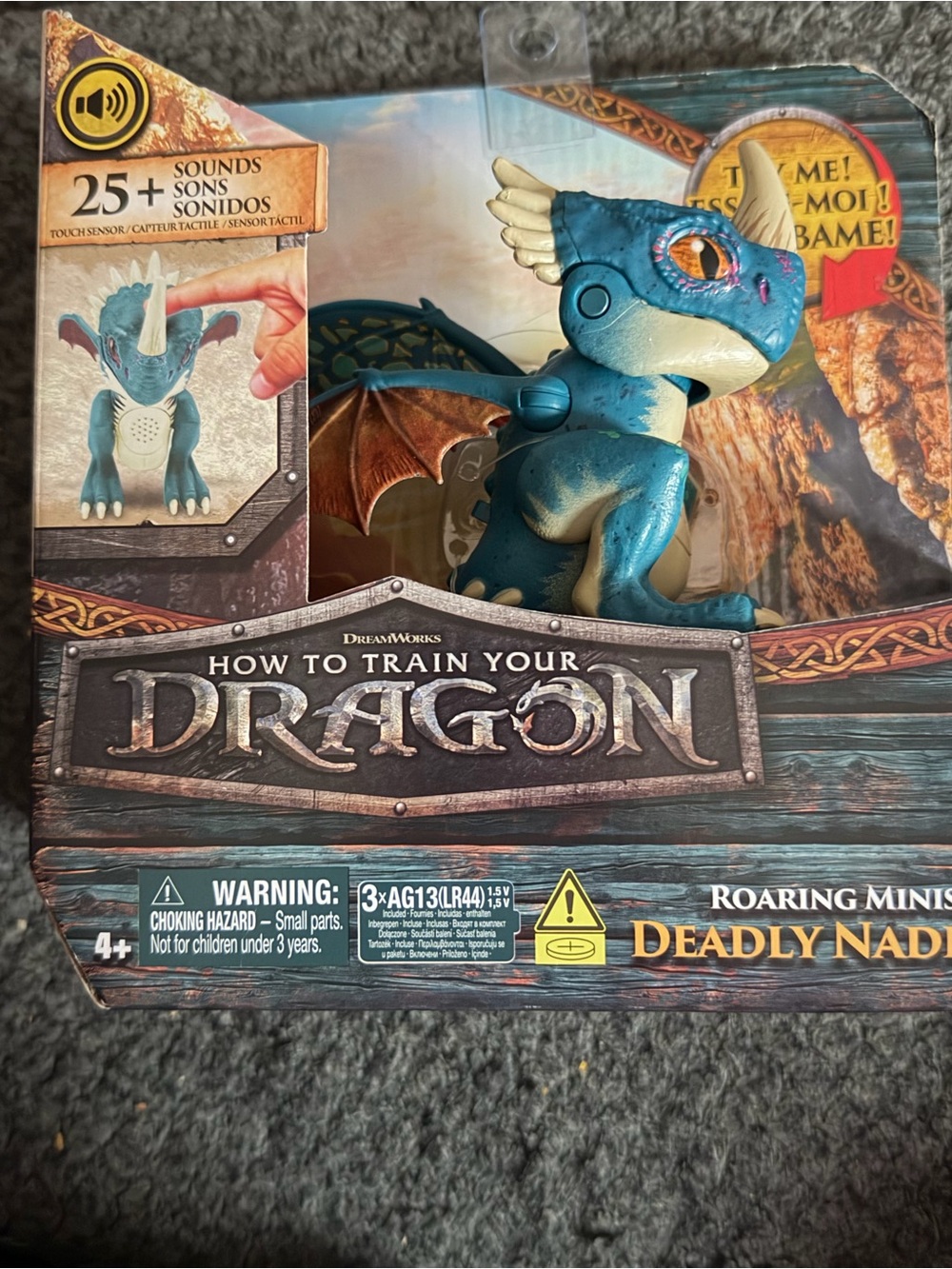 Disney How to Train Your Dragon Roaring Minis Deadly Nadder Blue Figure